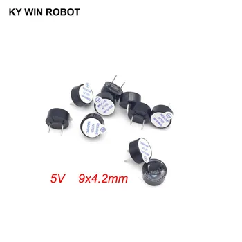 

10PCS New Ultra-thin 5V Active Buzzer Alarm AC 9MM*4.2MM 9x4.2MM 0942 MINI Active Piezo Buzzers Fit For Arduino Diy Electro