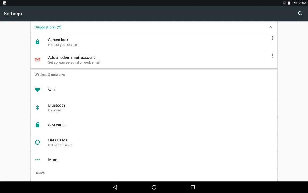 andorid 7.0 tablet