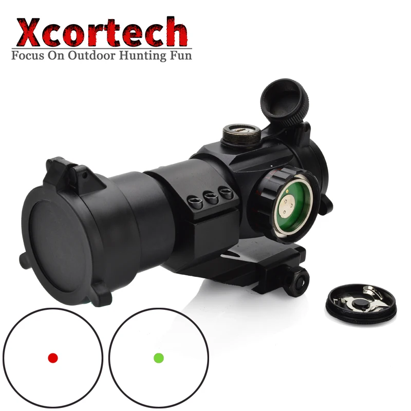 Tactical M3 Red Dot Hunting Optical Sight Scope 1x Collimator Sight Rifle Reflex Red Dot Shooting L Shaped Mount For Air Gun