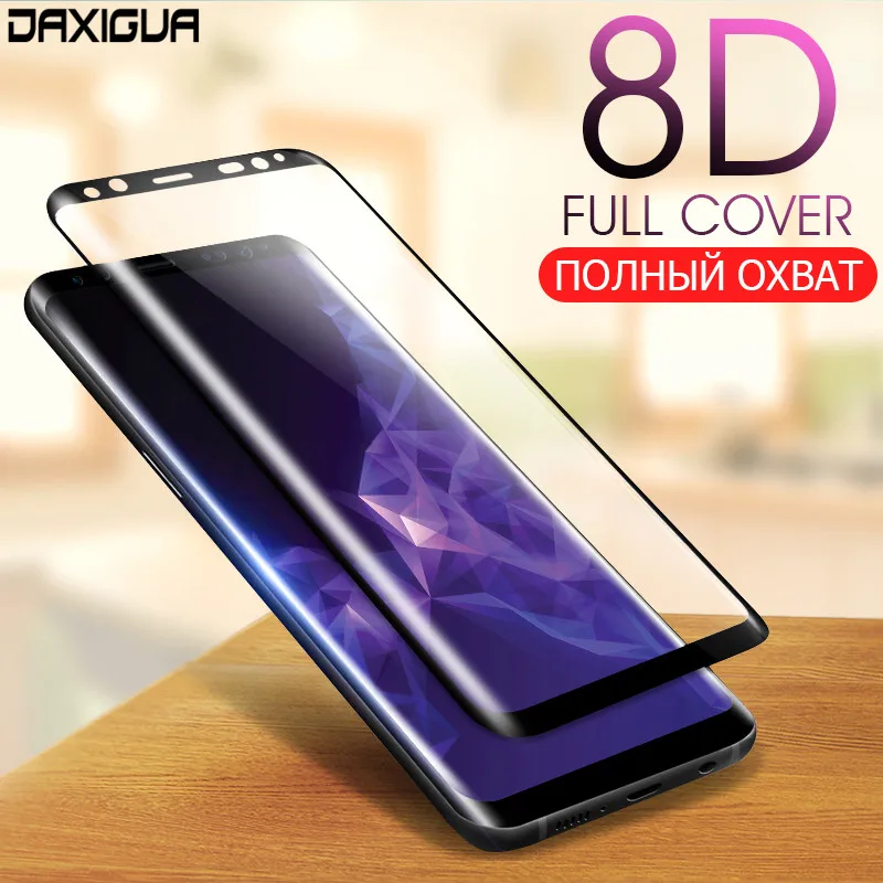 

8D Full Cover Glass For Samsung Galaxy S8 S9 Plus Note 8 9 Screen Protector Tempered Glass For Samsung S6 S7 edge Plus Film