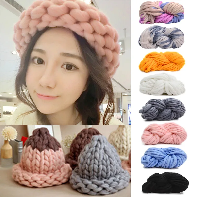 200g/Ball Super Thick Bulky Yarn for Hand Knitting Crochet Threads Soft