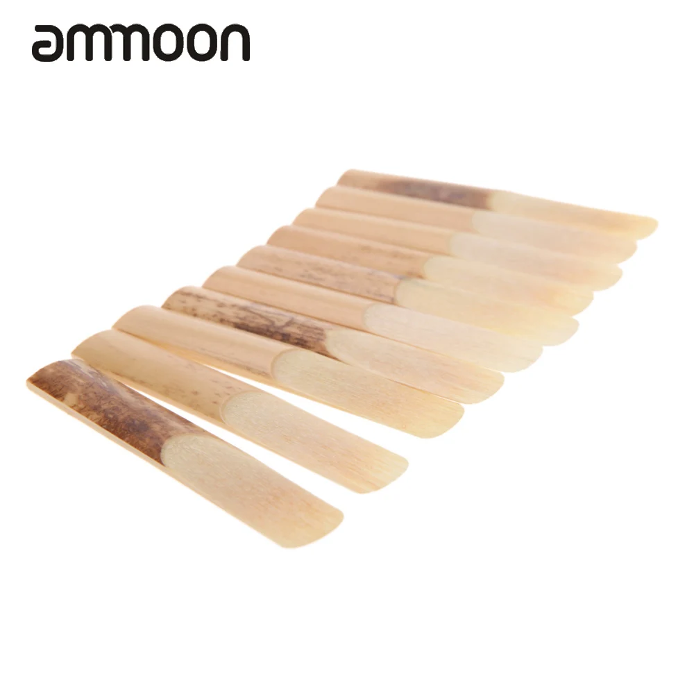 

Hot Sale! High Quality 10pcs Pieces Clarinet Reed Strength 2.5 2-1/2 Reed Bamboo for Clarinet Accessories