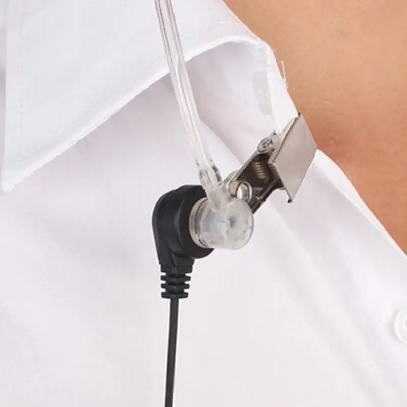 ФБР стиль 2 контактный скрытый акустический воздушный трубчатый наушник