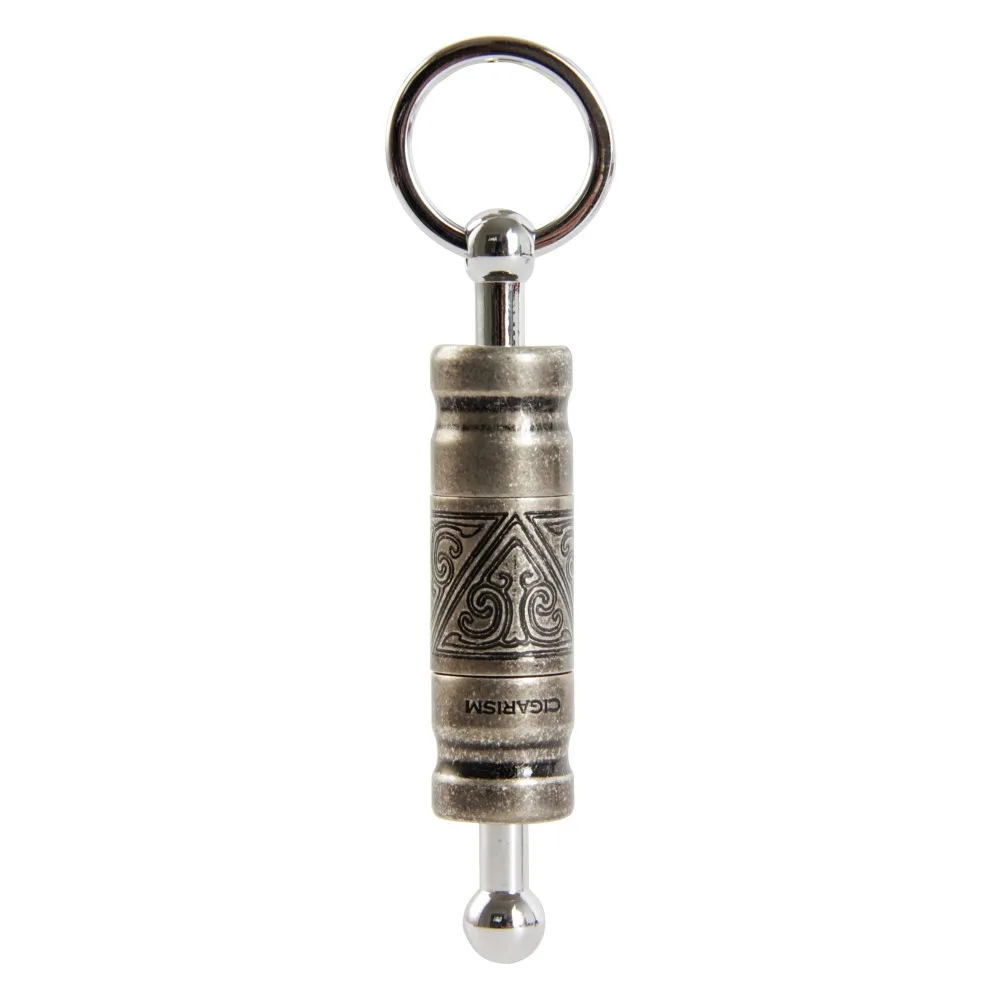 CIGARISM Zinc Alloy Copper Double Size Detachable Cigar Punch Cutter