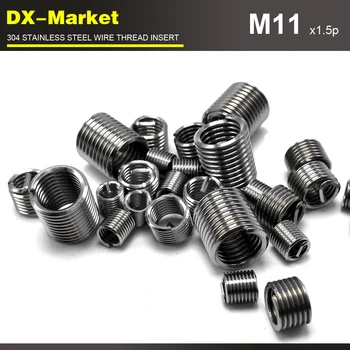 

m11*2.5D *1.5P , 30pcs , stainless steel thread locking , 304 stainless steel Corrosion resistance screw insert