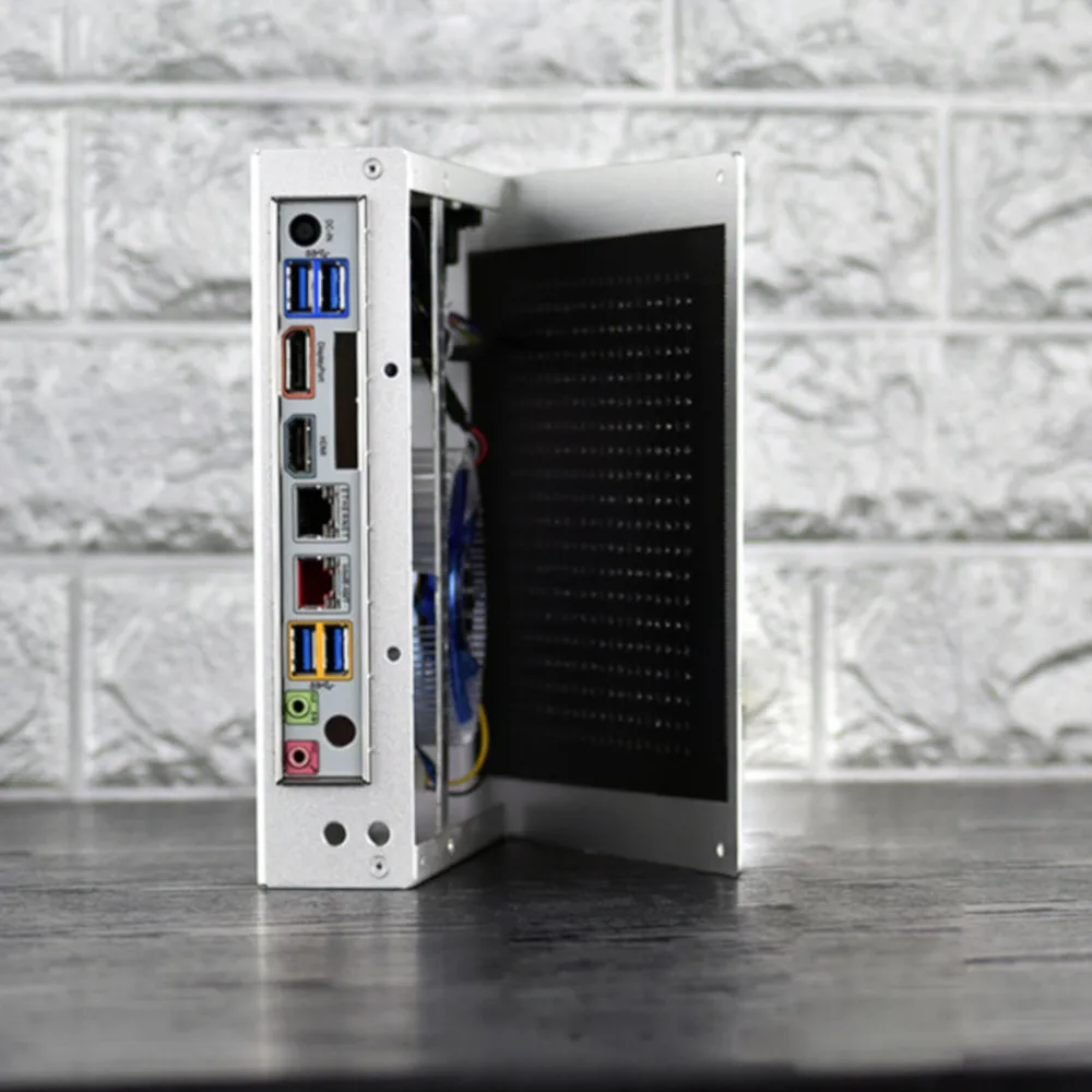 HTPC мини ПК корпус алюминиевый сплав шасси микро башня компьютер Тонкий ITX