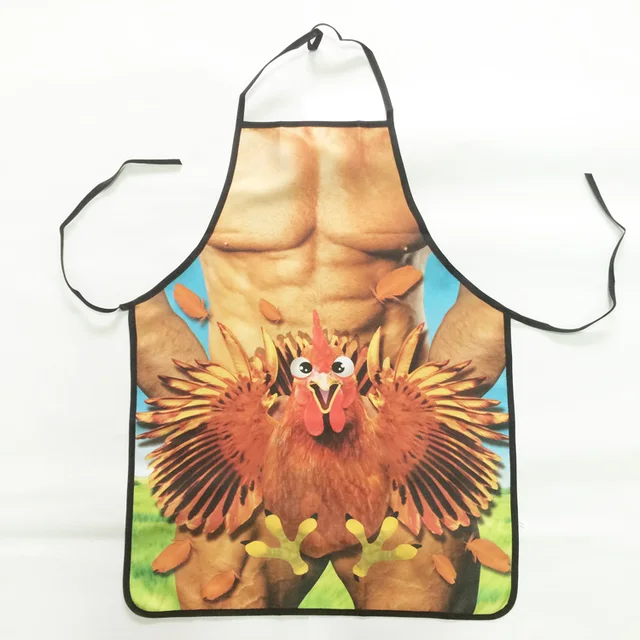 Kitchen Cooking Apron Funny Men's Gift sexy aprons Male chicken penis