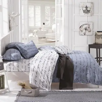 

Hot Sale Reactive Printing bedding set soft comfortable bed set family set 3/4pcs. Queen full Twin size fast shipping