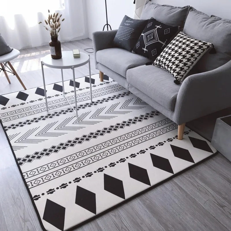 Хлопок и лен, 145x195 см, ковер и ковер для дома, для гостиной, этнический стиль, ковер и ковер, противоскользящий пол, детский игровой коврик, коврик