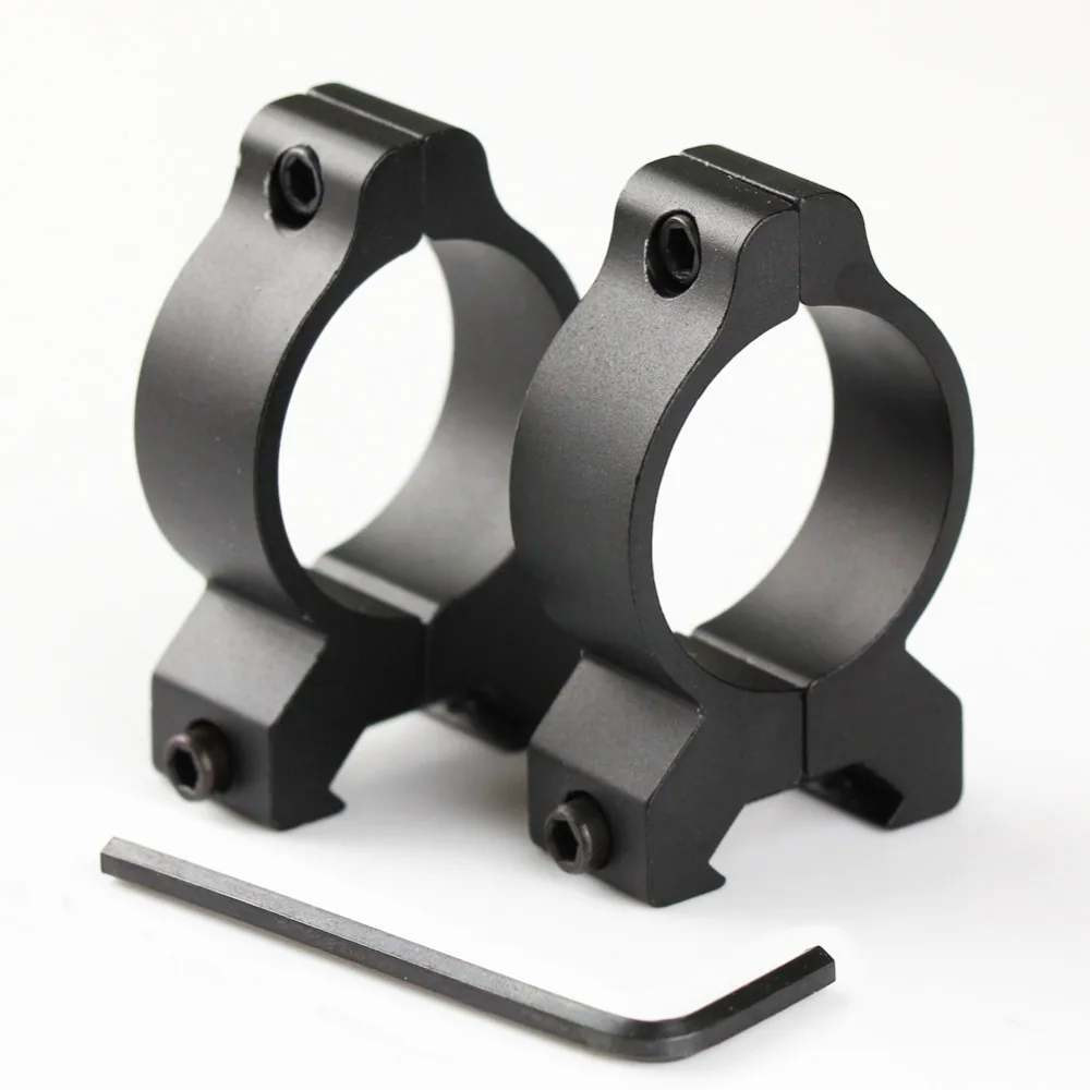 2 Pcs 30mm Scope Barrel Rings Fit 21mm Picatinny Weaver Rail Mount