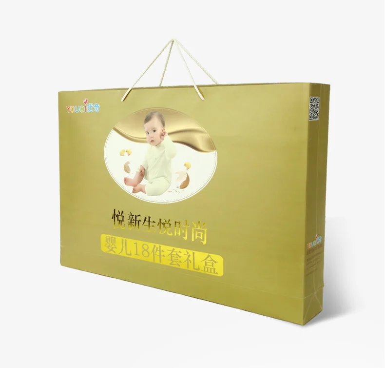 100% quality cotton brand newborn baby clothes 18 pcs gift box baby girls and boys presents clothing set