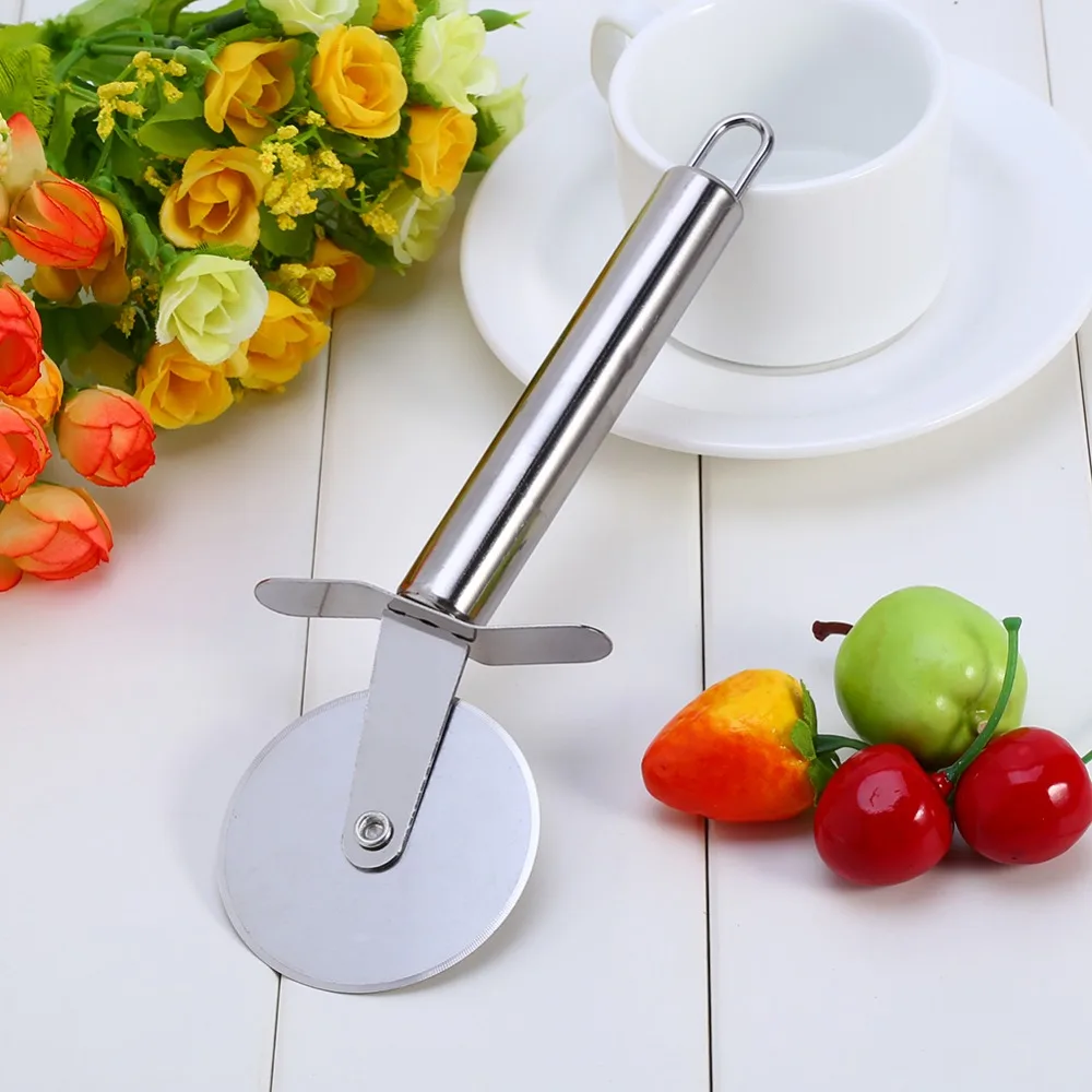 ERMAKOVA Pizza Cutter Stainless Steel Pizza Wheel Cake Bread Pies Round Knife Cutter Pizza Tool Pizza Wheels Cooking Tool ERMAKOVA Pizza Cutter Stainless Steel Pizza Wheel Cake Bread Pies Round Knife Cutter Pizza Tool Pizza Wheels Cooking Tool