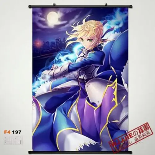 Аниме постер Fate/Zero/stay night saber настенная прокрутка печатная картина домашний декор