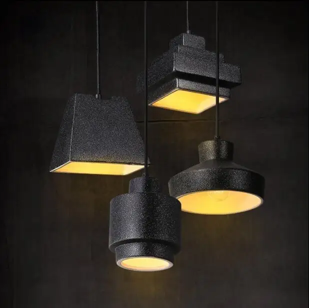 

ceramics Rustic Loft Style Industrial Lighting Vintage Light Fixtur Dinning Room Retro Pendant Lamp LED Lamparas Lampen