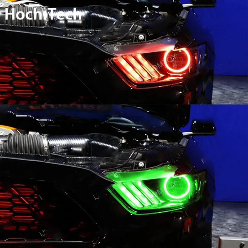 Pour Ford Mustang 2015 2016 2017 LED périmètre phares anneaux halo