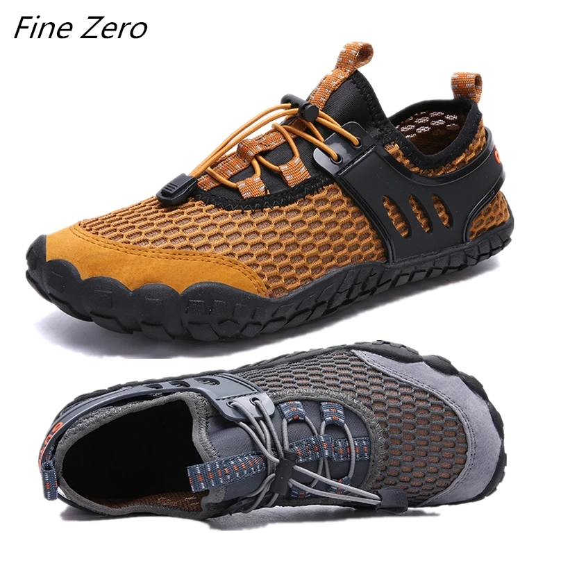 

FineZero Men Outdoor Sneakers Breathable Hiking Shoes Big Size Men Women Outdoor Hiking Sandals Men Trekking Trail Water Sandals