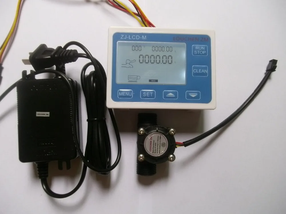 Hall effect G1/2" Flow Water Sensor Meter+Digital LCD Display