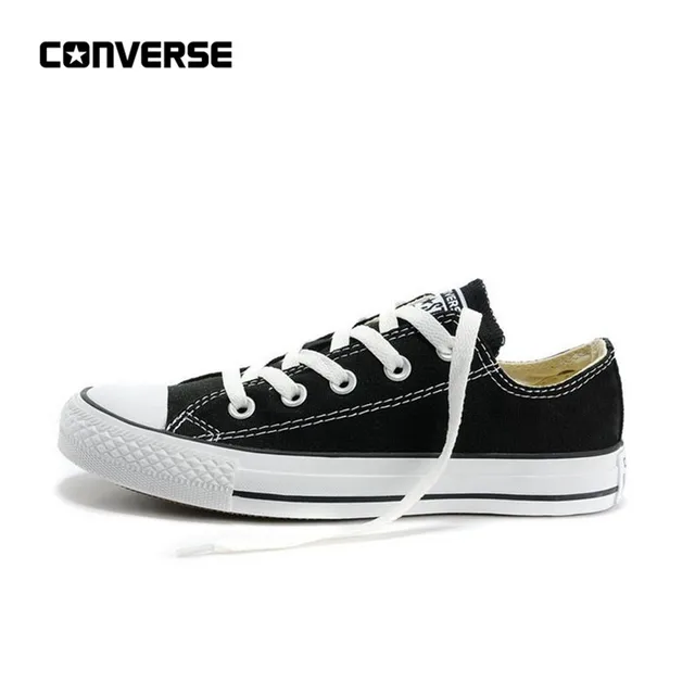Converse All Star для мужчин и женщин унисекс Спортивная обувь для мужчин женщин скейтбординг парусиновая все черные классические