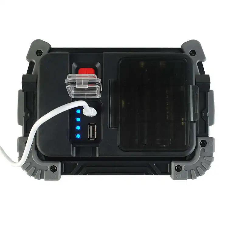 LED COB Portable Spotlight Work Light Fishing Hunting Flashlight USB Camping Lamp Rechargeable FloodlightLantern Searchlight