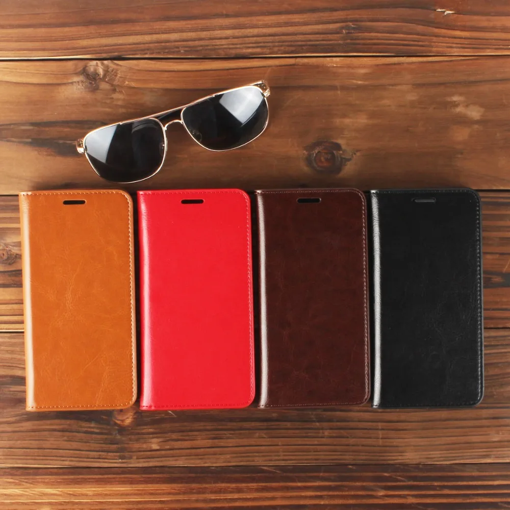 

Luxury Genuine Leather Wallet Flip Case Cover For Samsung Galaxy Note 4/5/8