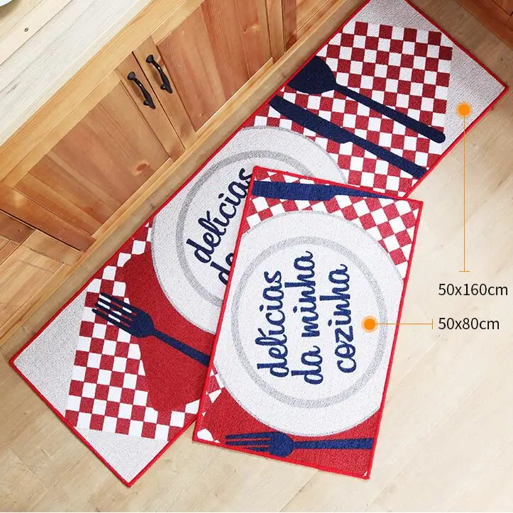 2 шт./лот 50*80 см+ 50*160 см кухонный Коврик Анти-усталость напольный коврик кухонный коврик вход/коврик для прихожей Противоскользящий кухонный ковер/коврик