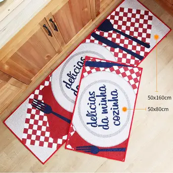 

2pcs/lot 50*80cm+50*160cm Kitchen Rug Anti-Fatigue Floor Mat Kitchen Mat Entrance/Hallway Doormat Anti-Slip Kitchen Carpet/Rug