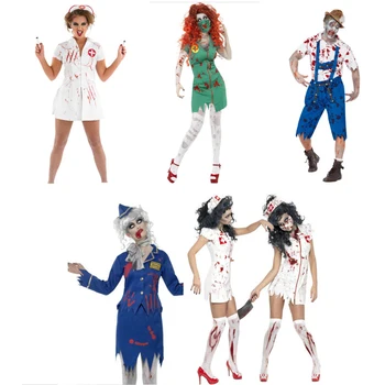 

Horror Bloody Zombie Nurse Suit Cosplay Costumes Clothes Adult Fancy Dress Halloween Cosplay Clothing New Design