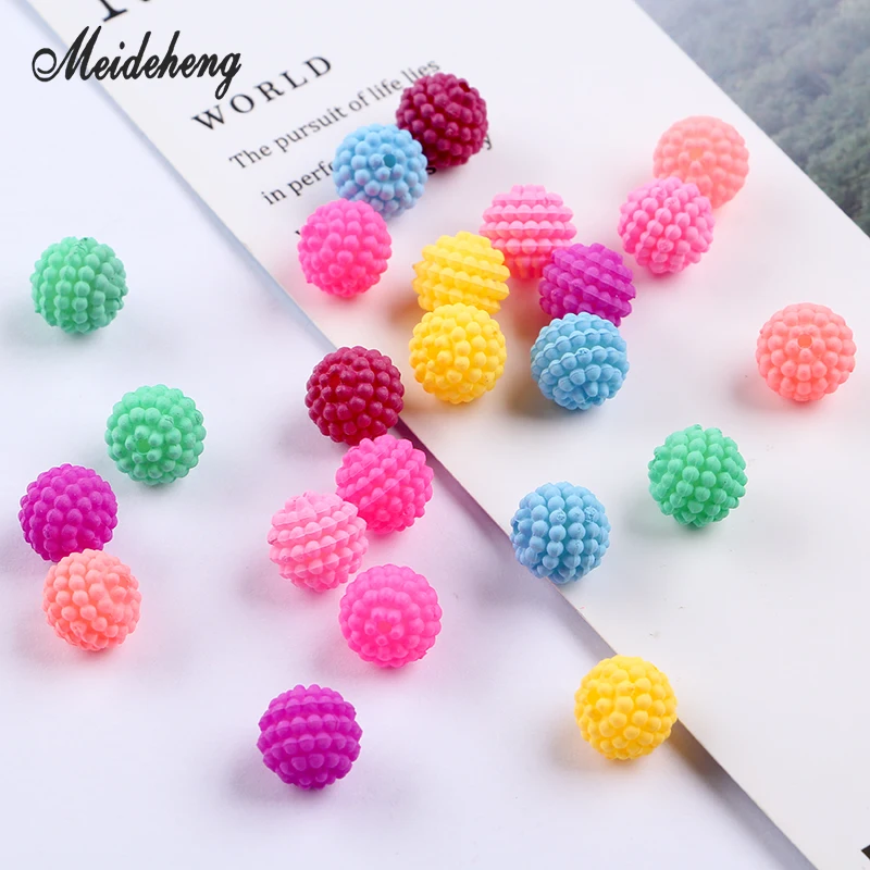 

10mmABS Round Slime Beads Ball Spliced Handmade Materials For Children Beads For Needlework Bracelets Women DIY Accessories