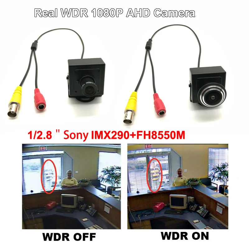 HD 8550 P AHD Мини Цвет CCTV Starlight камеры скрытого видеонаблюдения Sony290 + 1080 реальные WDR Супер широкий динамический дома безопасности видео камера