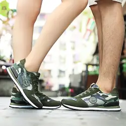 Fashioin кроссовки камуфляж обувь унисекс Для мужчин летняя удобная обувь с дышащей сеткой мужской комфорт обувь на плоской подошве