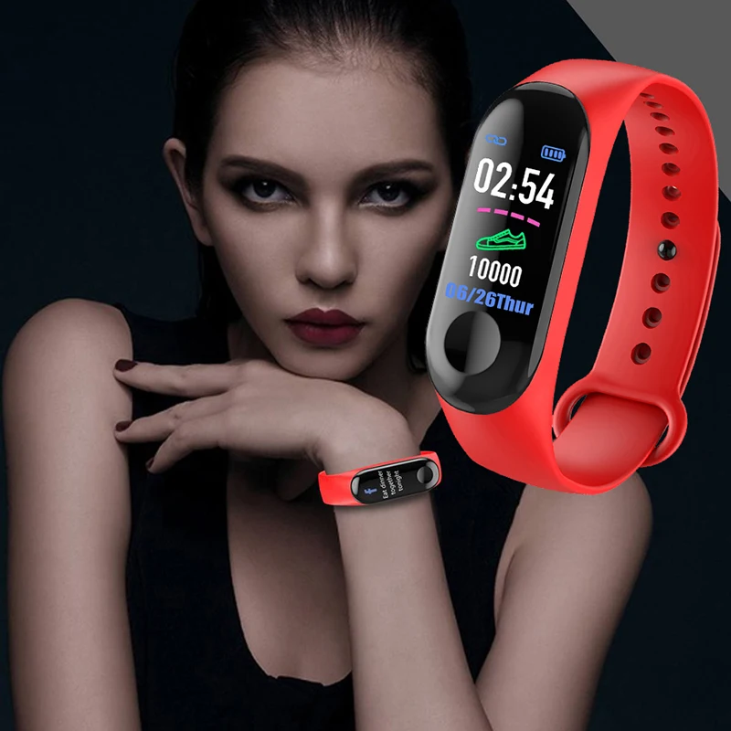 Цветной экран Смарт-часы спортивный фитнес-браслет IP68 Водонепроницаемый кровяное давление кислородный трекер для мужчин и женщин часы