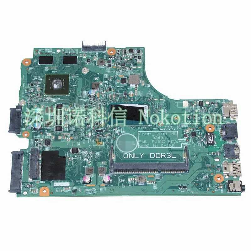 FX3MC 07GVPJ For Dell Inspiron 3542 3543 3442 3443 Laptop motherboard SR23Y I5-5200U NVIDIA 820M DDR3L