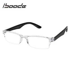 IBOODE полурамки Samll квадратные очки для чтения для мужчин и женщин сверхлегкие пресбиопические очки + 1,0 + 1,5 + 2,0 + 2,5 + 3,0 + 3,5 + 4,0