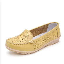 Весенняя женская обувь на плоской подошве; женская обувь из натуральной кожи; женские лоферы с вырезом; Балетки без застежки на плоской подошве; балетки на плоской подошве; Размеры 35-40