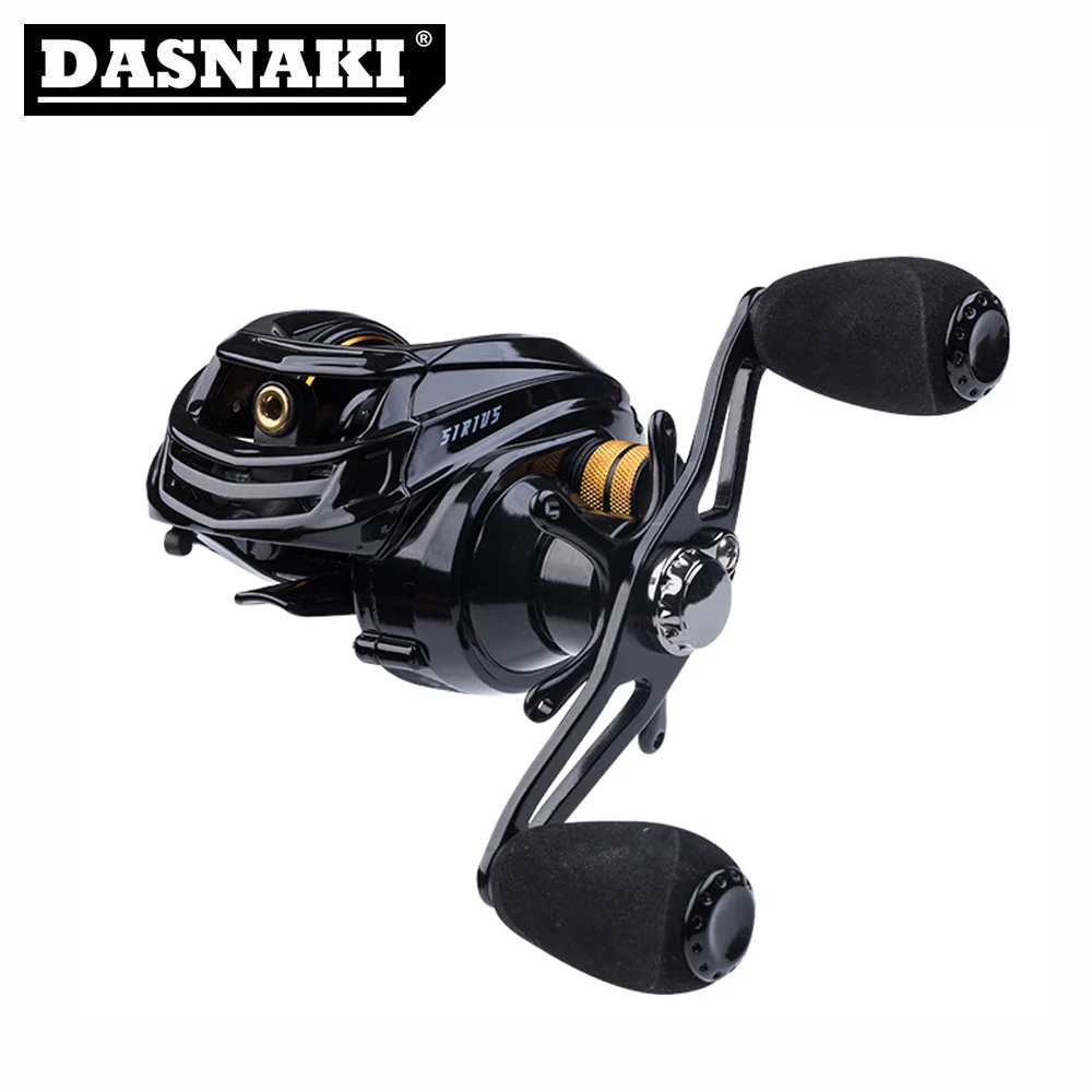DASNAKI Bait Casting Fishing Reel NMB Bearing 180g Solid main body Magnetic brake Systems Right/Left BaitCasting Reels | Спорт и