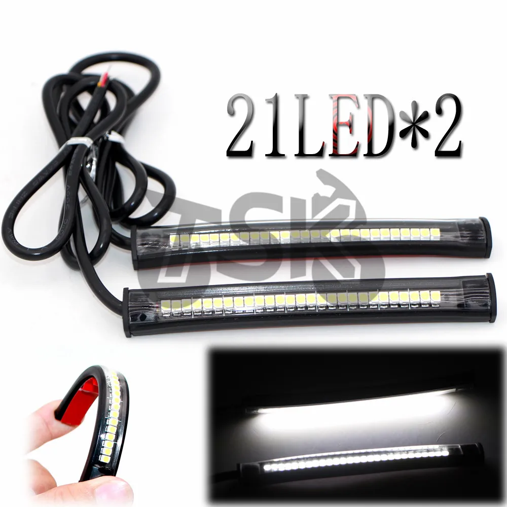 

Universal Flexible LED car Motorcycle white light Headlights and side decorative lights