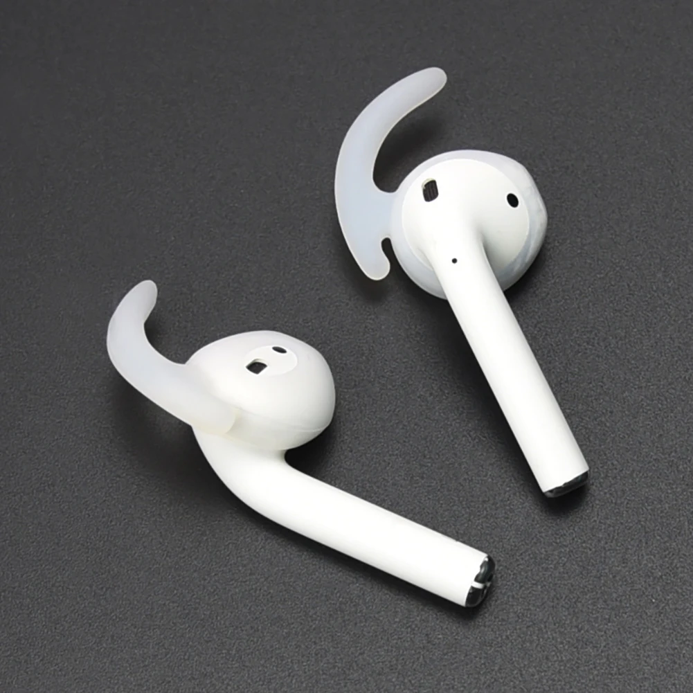 Силиконовый Противоскользящий чехол для наушников Apple AirPods ear Buds|Аксессуары