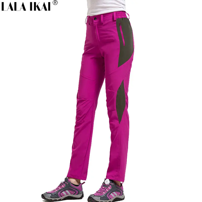 LALA IKAI Hiking Pants Women Summer Elasticity Quick Dry Female Outdoor