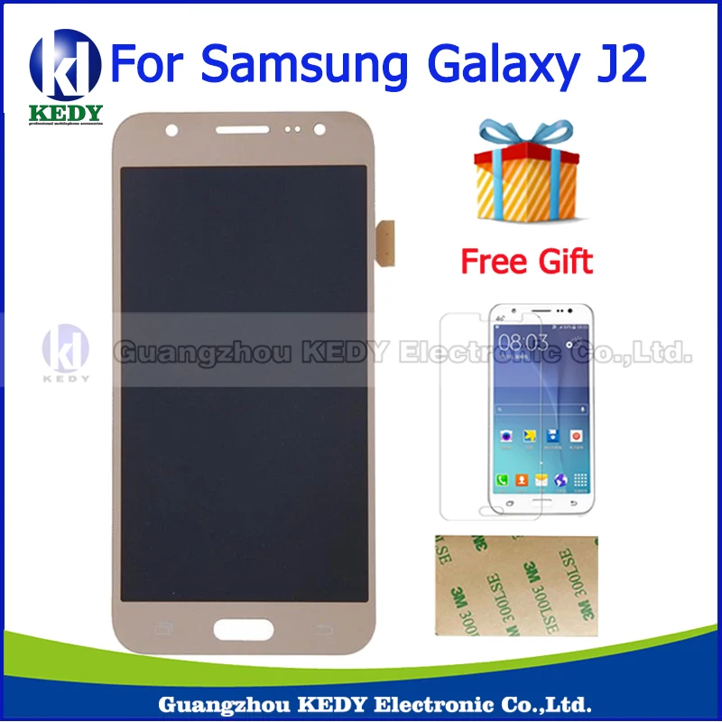 AAA + ЖК-ДИСПЛЕЙ для Samsung Galaxy J2 J200 J200F J200H ЖК-Дисплей С Сенсорным Экраном Дигитайзер