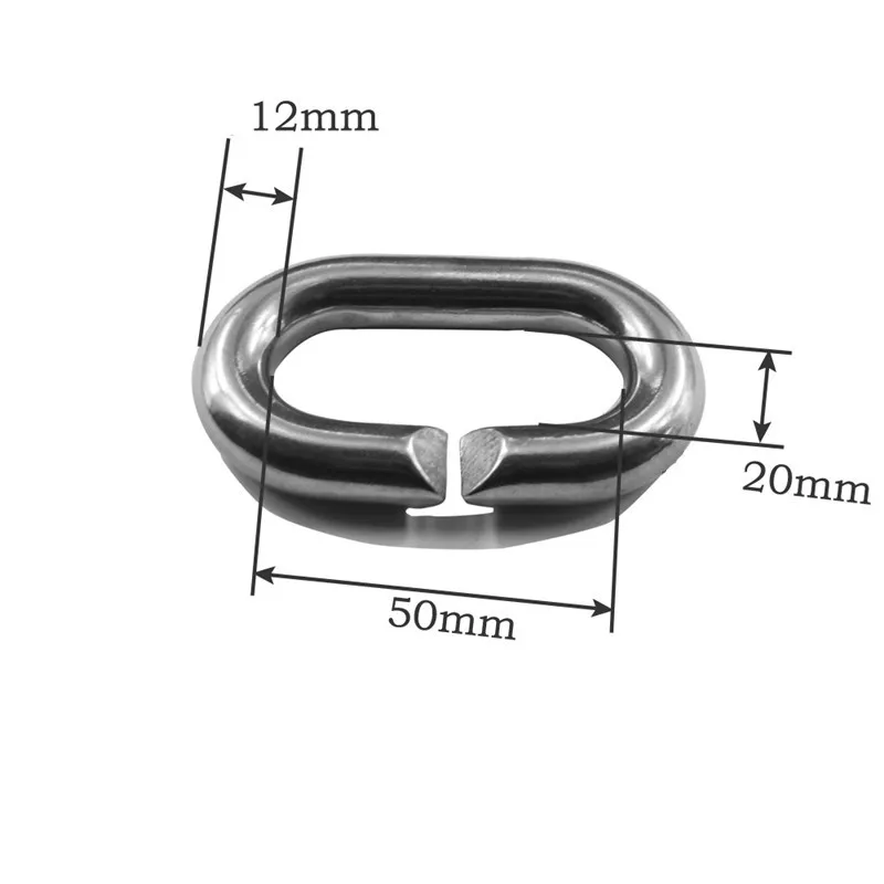 2pcs pack 304 Stainless Steel Quick Link Chain Rope Cable Strap Connector for boat accessories marine