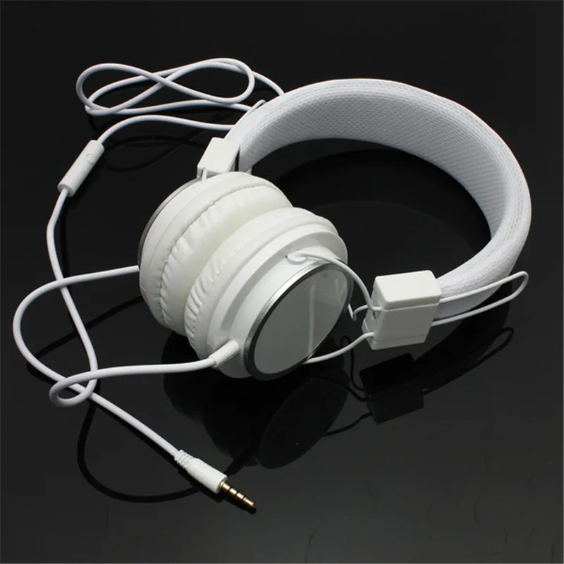  High Quality Adjustable 3.5mm Stereo Earphone Headphone With Mic for iPhone for iPod for MP3 PC Music Earphone Microphones 