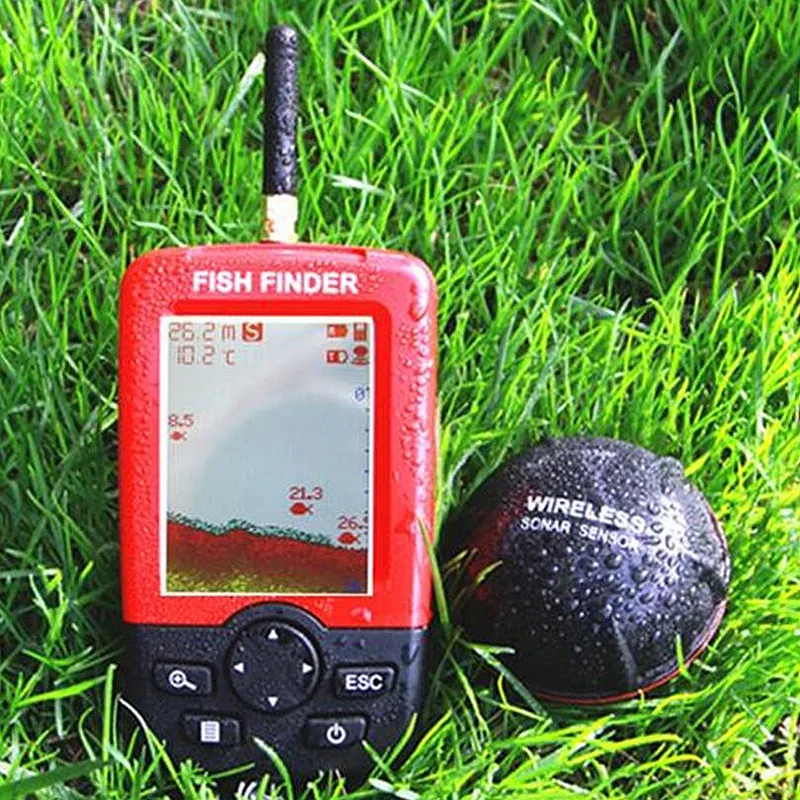 ترقية Fishfinder اللاسلكية صياد السمك الأسماك إنذار المحمولة سونار الاستشعار الصيد إغراء السونار findfish