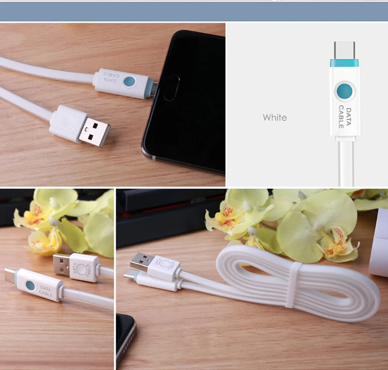 STOD type C USB кабель светодиодный светильник Usb C для Nokia N1 huawei P9 Nexus Lumia 950 XL lenovo Xiaomi zte Meizu Letv зарядное устройство type-c провод