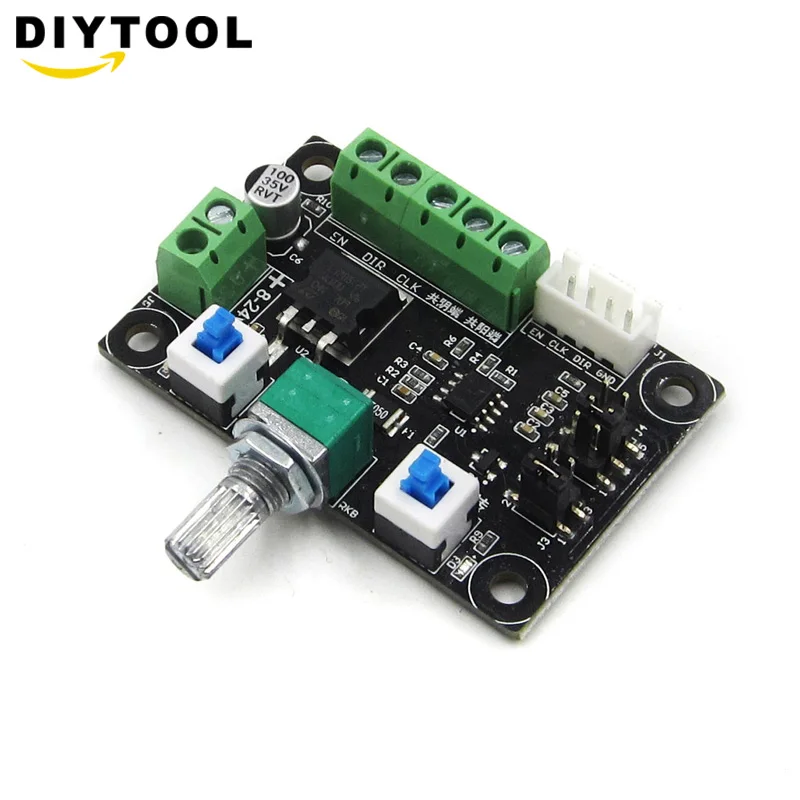 

DC 12V 24V Pulse Signal Generator for Stepper Motor Driver Controller Speed Regulator