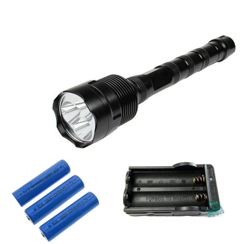 

3800Lm TrustFire 3x CREE XM-L T6 5 Modes LED Flashlight waterproof Torch light outdoor lamp + 3piece 18650 battery + charger