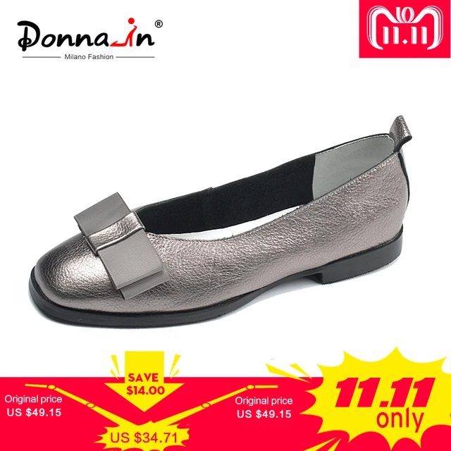Donna-in/Балетки на плоской подошве, женские балетки из натуральной кожи, Летние повседневные черные и красные слипоны, женские слипоны, mocasin 2018