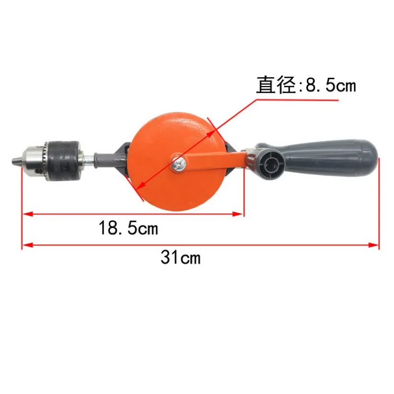 1,5-10 мм Средний деревообрабатывающий ручной коловорот прецизионный ключ с двойным зубчатым колесом ручной встряхиватель сверлильный