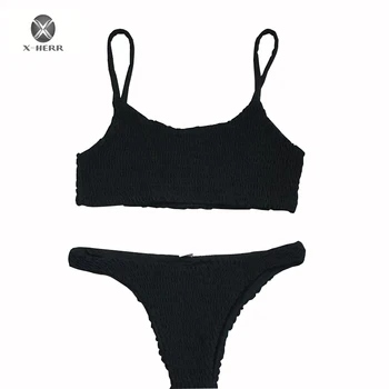

2018 Bandeau Swimwear Women Swimsuit Push Up Bandage Swimming Bathing Suit Brizilian Bikini Set Maillot De Bain Femme