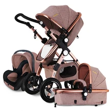 European Baby Stroller 3 in 1,Baby Pushchair 3 in 1,High Landscape Fold Strollers for Children Travel System,Prams for Newborns imbaby high landscape lightweight baby strollers for travel plane baby carriages for newborns light baby prams baby pushchair