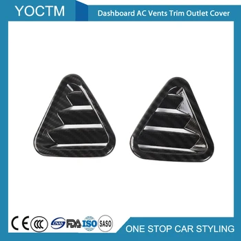 

2pcs/1Set ABS Dashboard AC Outlet Vent Cover Trim Car Interior Accessories For Chevrolet Equinox 2017+ Car Styling Decoration